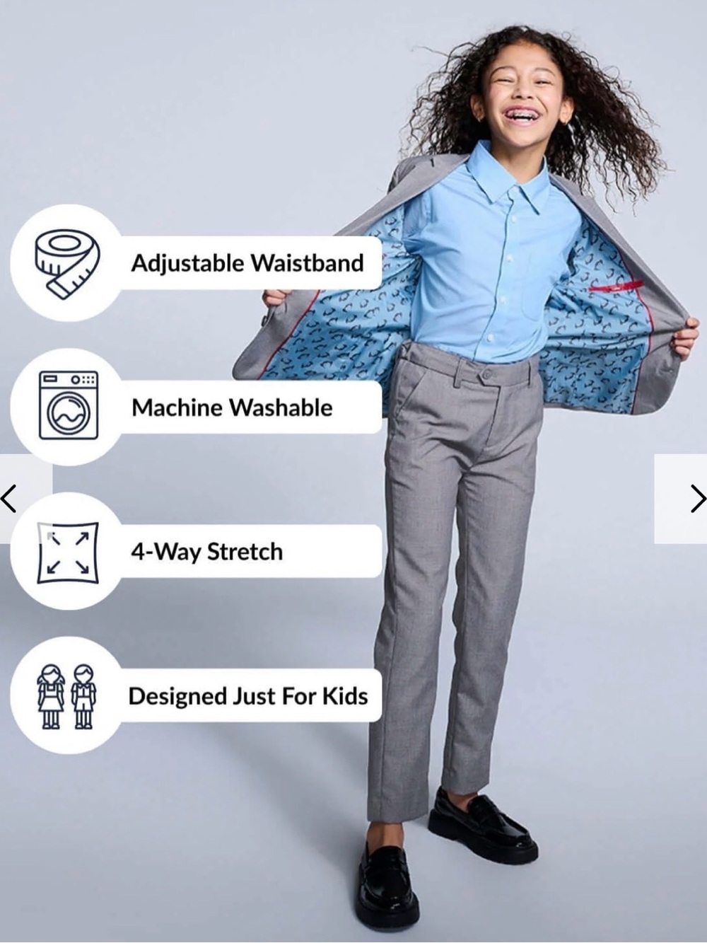 Appaman Boys Gray Dress Suit Pants